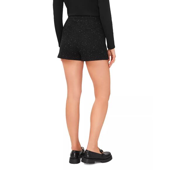 1. STATE Womens Tweed Dress Shorts 16W Rich Black Gold Speckled NWT - Picture 2 of 8
